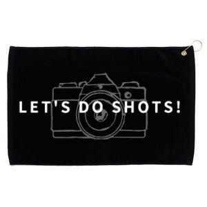 Lets Do Shots Funny Photographer Camera Photography Gift Grommeted Golf Towel