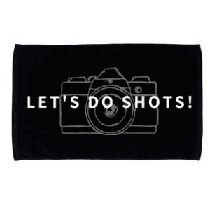 Lets Do Shots Funny Photographer Camera Photography Gift Microfiber Hand Towel