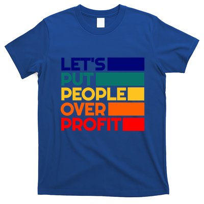Leftist Democratic Socialist Union Retro People Over Profit Gift T-Shirt