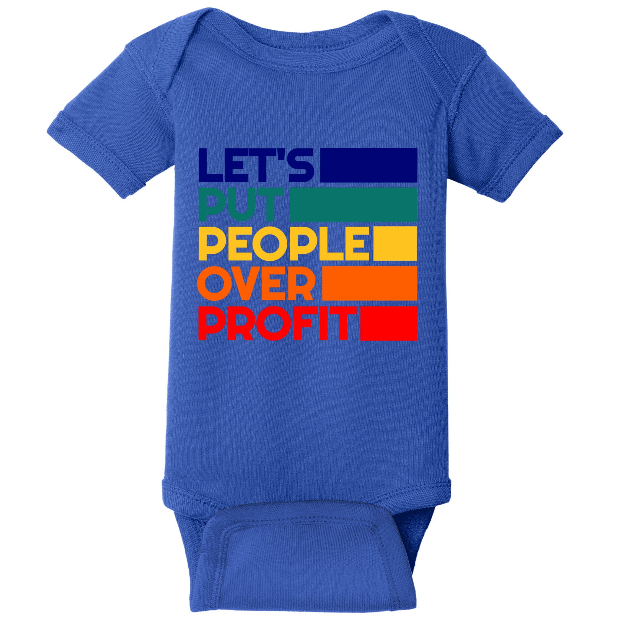 Leftist Democratic Socialist Union Retro People Over Profit Gift Baby Bodysuit