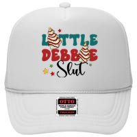 Little Debble Slut Cake Merry Christmas Tree Cake Gift High Crown Mesh Back Trucker Hat