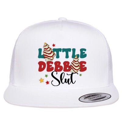 Little Debble Slut Cake Merry Christmas Tree Cake Gift Flat Bill Trucker Hat