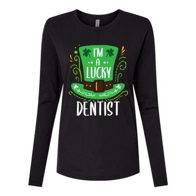 Lucky Dentist St Patrick's Day Dentists Funny Gift Womens Cotton Relaxed Long Sleeve T-Shirt