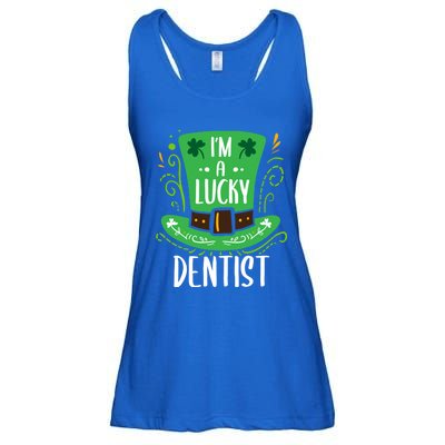 Lucky Dentist St Patrick's Day Dentists Funny Gift Ladies Essential Flowy Tank