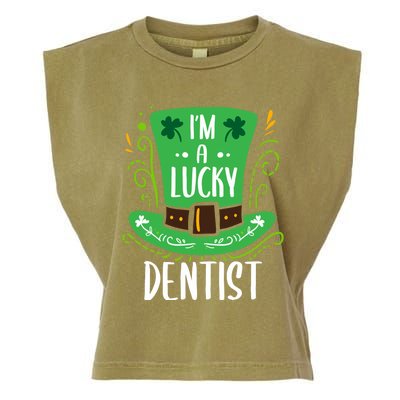 Lucky Dentist St Patrick's Day Dentists Funny Gift Garment-Dyed Women's Muscle Tee