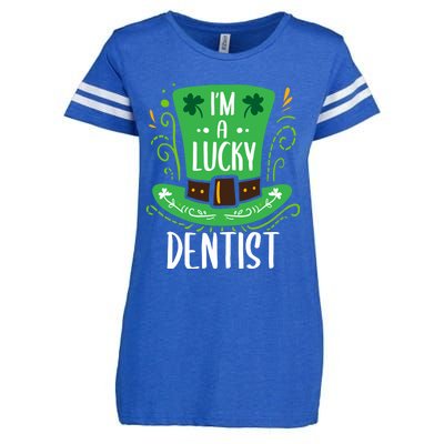 Lucky Dentist St Patrick's Day Dentists Funny Gift Enza Ladies Jersey Football T-Shirt