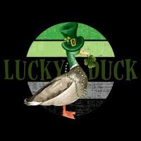 Lucky Duck St Patricks Day Duck Hunting Silly Goose Gift Impact Tech Backpack