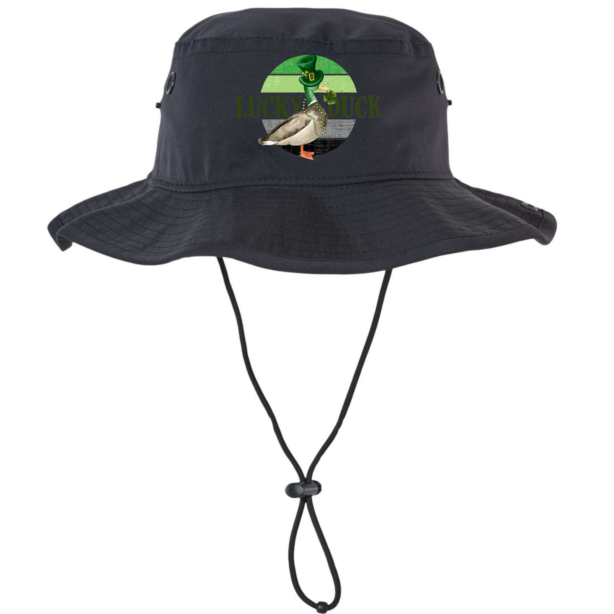 Lucky Duck St Patricks Day Duck Hunting Silly Goose Gift Bucket Hat