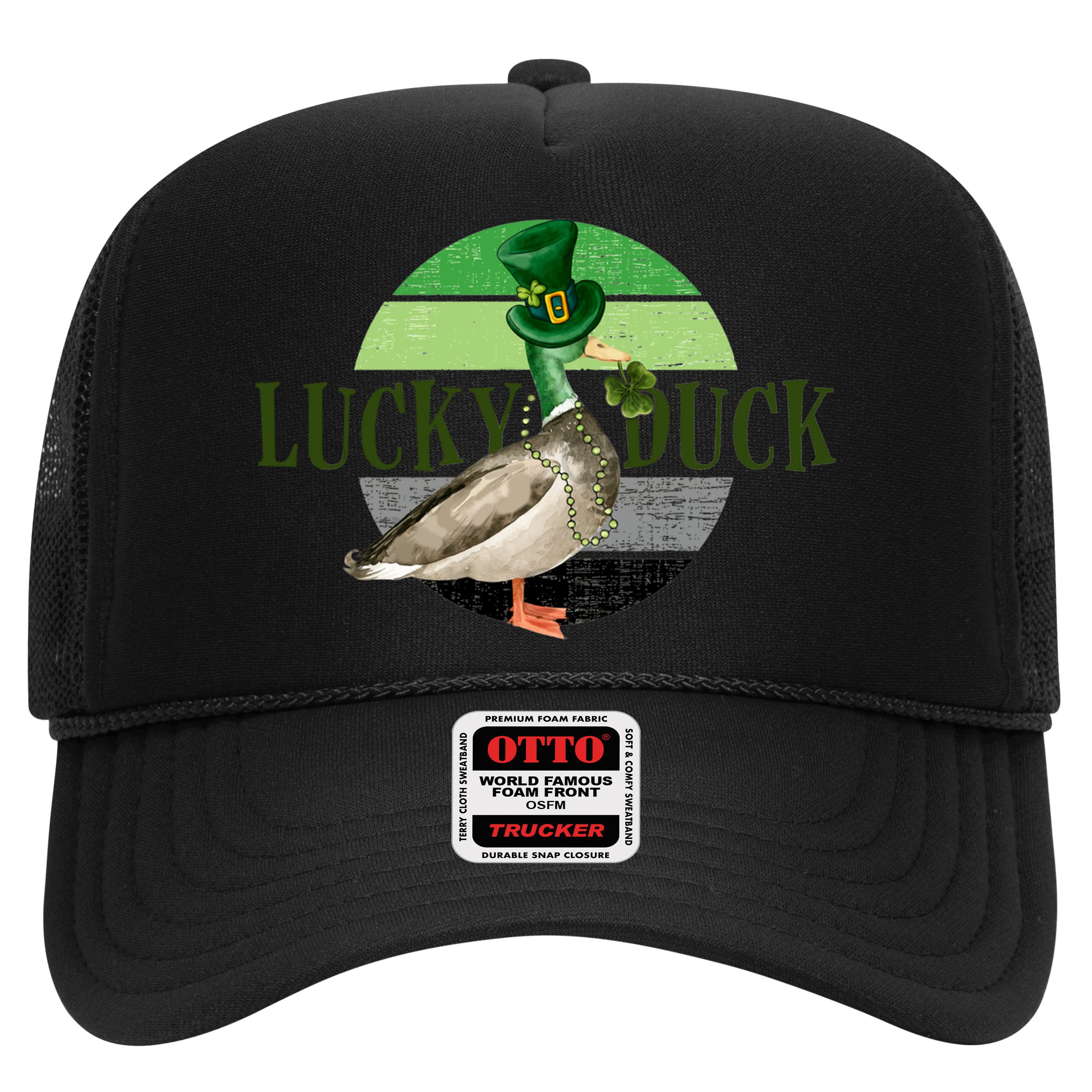 Lucky Duck St Patricks Day Duck Hunting Silly Goose Gift Hat