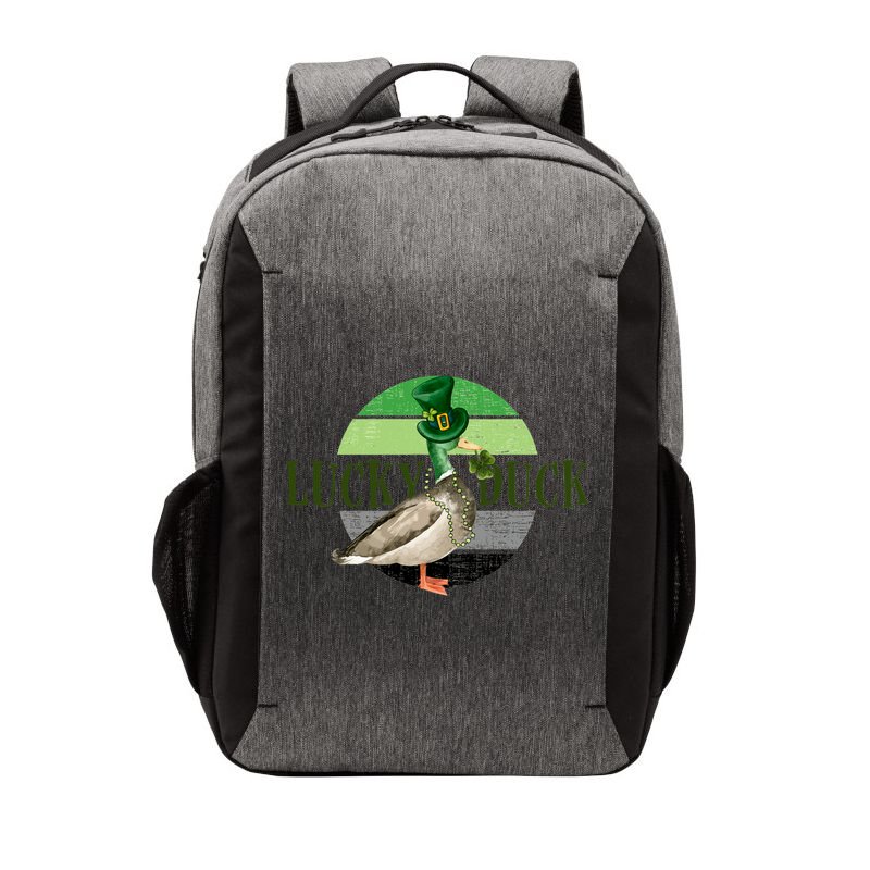 Lucky Duck St Patricks Day Duck Hunting Silly Goose Gift Vector Backpack