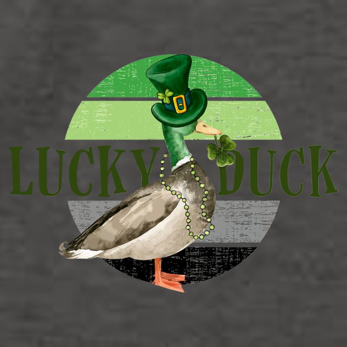 Lucky Duck St Patricks Day Duck Hunting Silly Goose Gift Vector Backpack