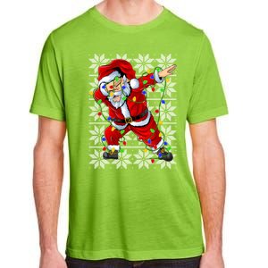 Lighting Dabbing Santa Christmas Ugly Sweater Dabbing Xmas Gift Adult ChromaSoft Performance T-Shirt