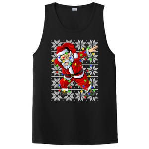 Lighting Dabbing Santa Christmas Ugly Sweater Dabbing Xmas Gift PosiCharge Competitor Tank