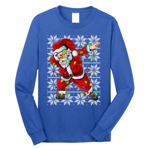 Lighting Dabbing Santa Christmas Ugly Sweater Dabbing Xmas Gift Long Sleeve Shirt