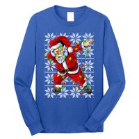 Lighting Dabbing Santa Christmas Ugly Sweater Dabbing Xmas Gift Long Sleeve Shirt