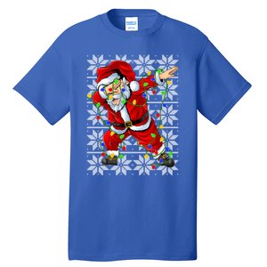 Lighting Dabbing Santa Christmas Ugly Sweater Dabbing Xmas Gift Tall T-Shirt