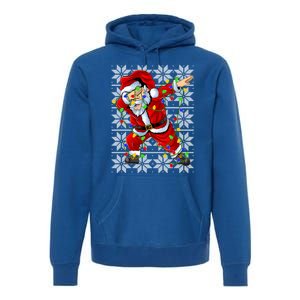 Lighting Dabbing Santa Christmas Ugly Sweater Dabbing Xmas Gift Premium Hoodie