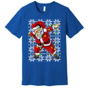 Lighting Dabbing Santa Christmas Ugly Sweater Dabbing Xmas Gift Premium T-Shirt