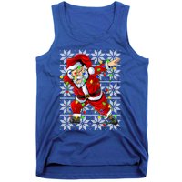 Lighting Dabbing Santa Christmas Ugly Sweater Dabbing Xmas Gift Tank Top