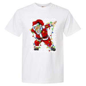 Lighting Dabbing Santa Christmas Ugly Sweater Dabbing Xmas Gift Garment-Dyed Heavyweight T-Shirt