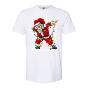 Lighting Dabbing Santa Christmas Ugly Sweater Dabbing Xmas Gift Softstyle CVC T-Shirt