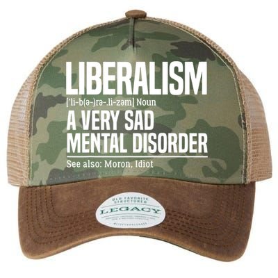 Liberalism Definition Sad Mental Disorder Funny Political Legacy Tie Dye Trucker Hat