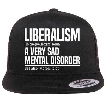 Liberalism Definition Sad Mental Disorder Funny Political Flatbill Hat
