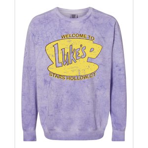 Lukes Diner Stars Hollow Colorblast Crewneck Sweatshirt