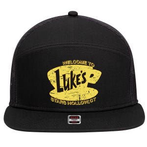 Lukes Diner Stars Hollow 7 Panel Mesh Trucker Snapback Hat