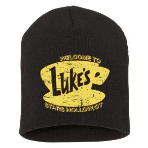 Lukes Diner Stars Hollow Short Acrylic Beanie