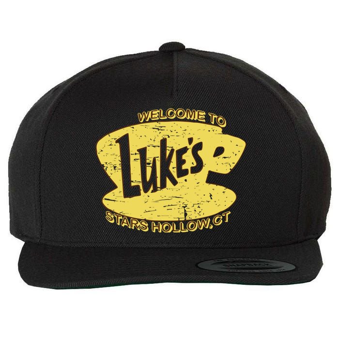 Lukes Diner Stars Hollow Wool Snapback Cap