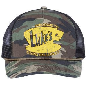 Lukes Diner Stars Hollow Retro Rope Trucker Hat Cap