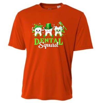 Leprechaun Dental Squad Dentist Shamrocks St Patricks Day Meaningful Gift Cooling Performance Crew T-Shirt