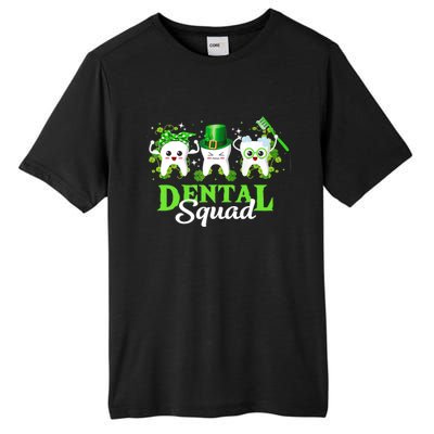 Leprechaun Dental Squad Dentist Shamrocks St Patricks Day Meaningful Gift Tall Fusion ChromaSoft Performance T-Shirt