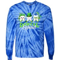 Leprechaun Dental Squad Dentist Shamrocks St Patricks Day Meaningful Gift Tie-Dye Long Sleeve Shirt