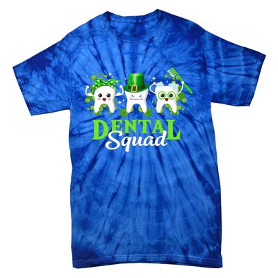 Leprechaun Dental Squad Dentist Shamrocks St Patricks Day Meaningful Gift Tie-Dye T-Shirt