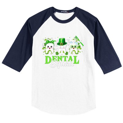 Leprechaun Dental Squad Dentist Shamrocks St Patricks Day Meaningful Gift Baseball Sleeve Shirt