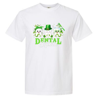 Leprechaun Dental Squad Dentist Shamrocks St Patricks Day Meaningful Gift Garment-Dyed Heavyweight T-Shirt