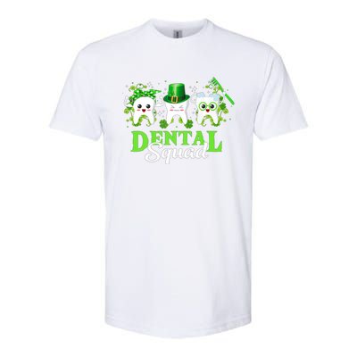 Leprechaun Dental Squad Dentist Shamrocks St Patricks Day Meaningful Gift Softstyle CVC T-Shirt