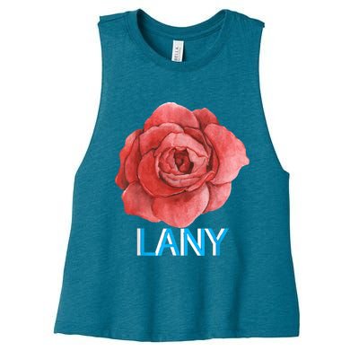 Lany Dumb Stuff Women's Racerback Cropped Tank