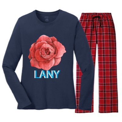 Lany Dumb Stuff Women's Long Sleeve Flannel Pajama Set 