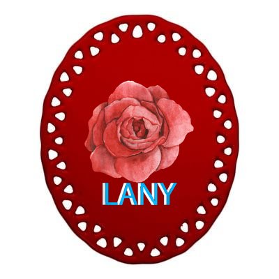 Lany Dumb Stuff Ceramic Oval Ornament