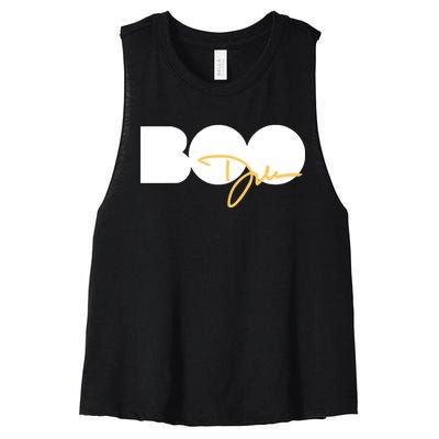 Limited Dawn Staley Wearing Boo Women's Racerback Cropped Tank