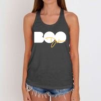 Limited Dawn Staley Wearing Boo Women's Knotted Racerback Tank