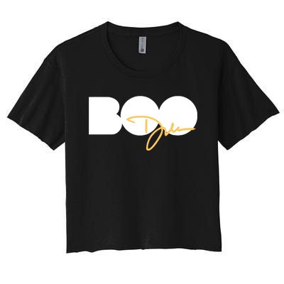 Limited Dawn Staley Wearing Boo Women's Crop Top Tee