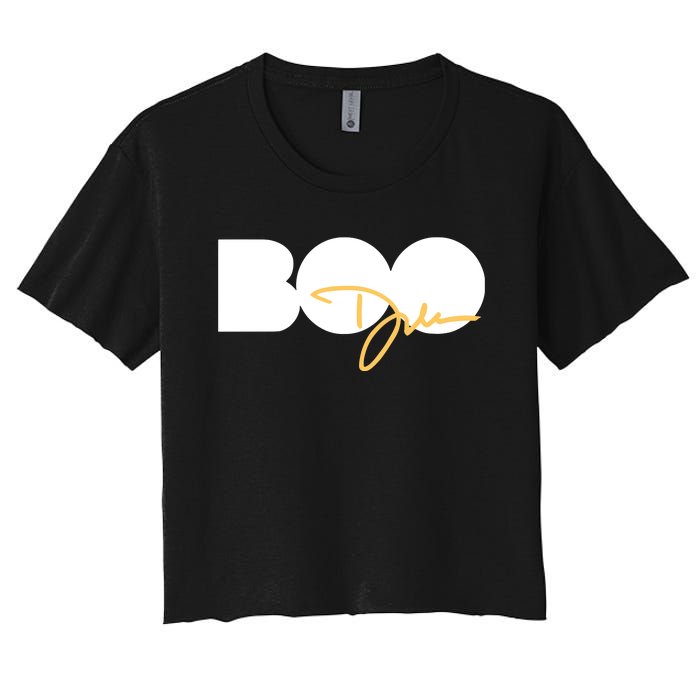 Limited Dawn Staley Wearing Boo Women's Crop Top Tee