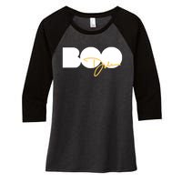 Limited Dawn Staley Wearing Boo Women's Tri-Blend 3/4-Sleeve Raglan Shirt