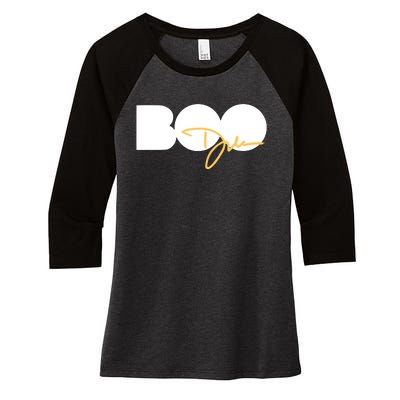 Limited Dawn Staley Wearing Boo Women's Tri-Blend 3/4-Sleeve Raglan Shirt