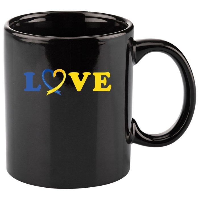 Love Down Syndrome Awareness 11oz C Handle Ceramic Mug