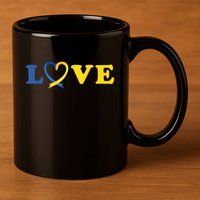 Love Down Syndrome Awareness 11oz C Handle Ceramic Mug